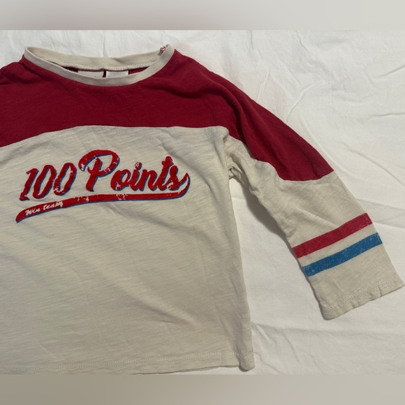 Zara Toddler Baseball Inspired Long Sleeve T-shirt Size 2/3 - Picture 2 of 5